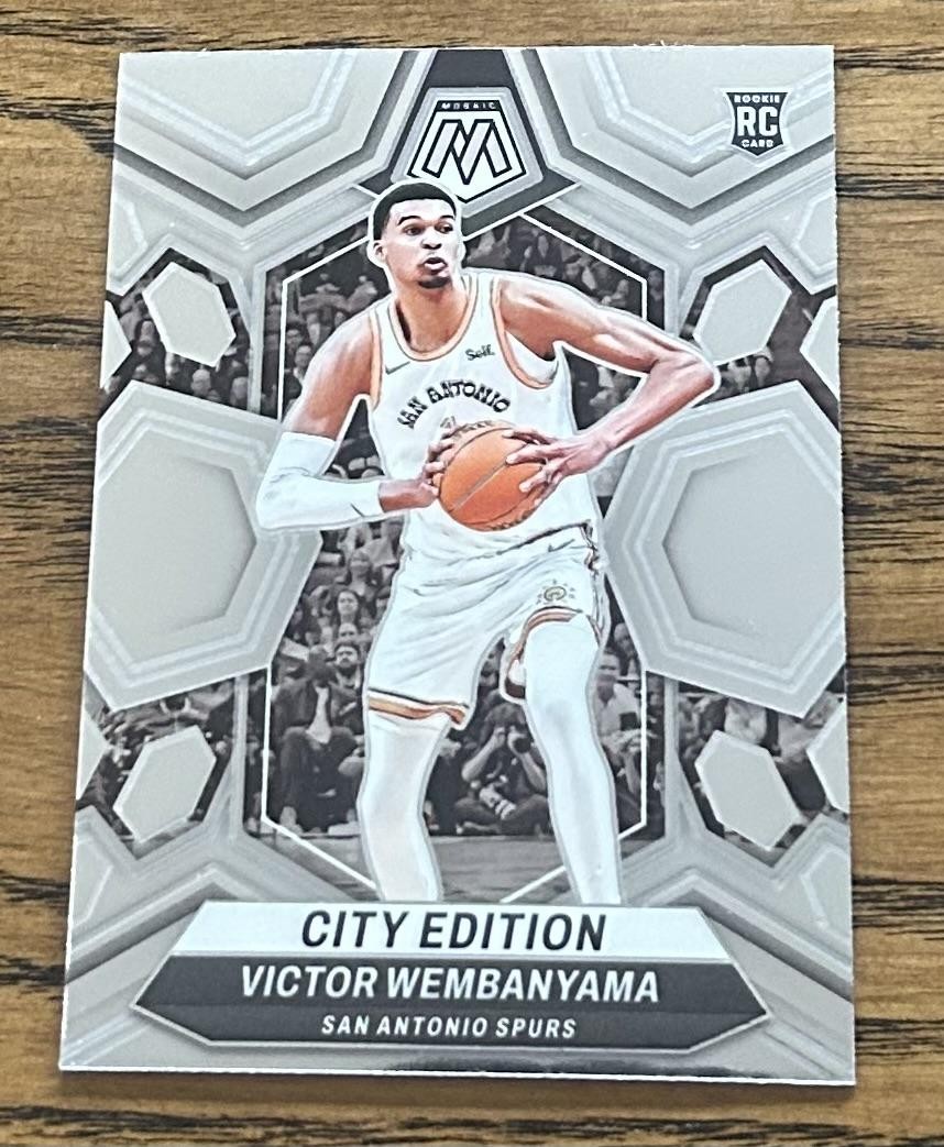 2023-24 Panini Mosaic #282 Victor Wembanyama City Edition Rookie RC