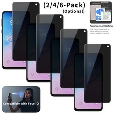 2/4/6-Pack Privacy For Samsung Galaxy S10e Screen Protector - Tempered Glass