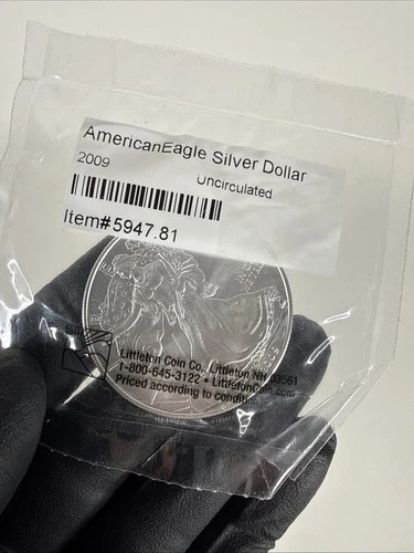 2009 BU American Silver Eagle One Dollar Uncirculated ASE US Mint Bullion Coin