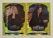 2022 Marvel Allure Yellow Scarlett Johansson Black Widow Cards