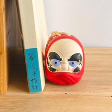 Daruma Bell Folk Toy, Daruma Doll, Japanese Lucky Charm,