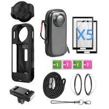 For Insta 360 X5 Camera Accessory Kit Lens Guard/Silicone Protective Cover/Scree