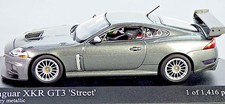 Minichamps 1/43 Jaguar XKR GT3 2008 Diecast Model Gray Metallic
