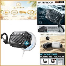AirPods Pro 3 Case Waterproof IP68 Military Grade Hard Shell Cover Carabiner