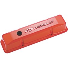 Proform 141-120 Fits Chevy/ Bowtie Emblem Orange Valve Covers