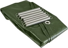 Windhager Kompostabdeckung Komposterplane Schutz Ø 120 cm mit Ösen und Federn