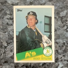 Topps 1985 Traded Mickey Tettleton Oakland Athletics #120T Base Baseball Card