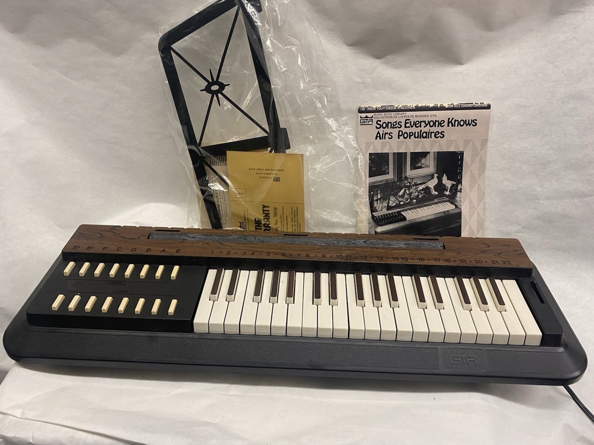 Vintage 1970's GTR 3751 Air Organ Keyboard TESTED | eBay