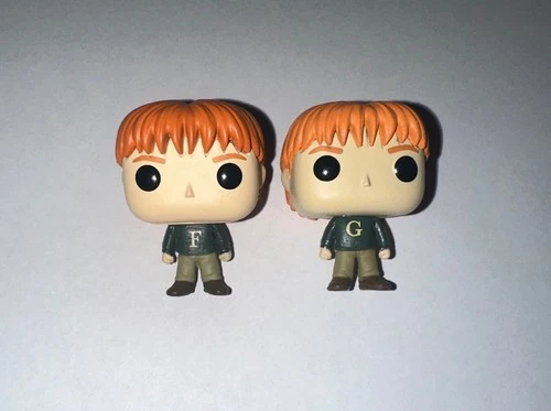 Lot of 2 Harry Potter ‘Fred And George’ FUNKO Pocket Pop! Mini Vinyl Figures
