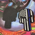 Punisher Patch Embroidered Skull Tactical  Thin Blue Line Punisher  hook&loop — photo 4