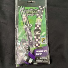 Monogram Beetlejuice Lanyard Pin Set SDCC 2024 LE 300 Exclusive Lydia SEALED