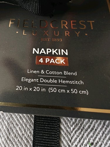 New Fieldcrest Luxury Table Cloth With Storage Bags & 3 Napkins Gray - Picture 5 of 6