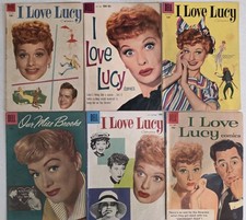 I Love Lucy Lot ☆6 #4-21* FN VG Desi Arnaz 1955 Dell Silver Age Iconic TV Series