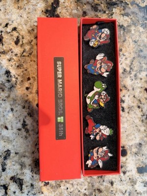 Nintendo Super Mario Bros. 35th Anniversary Pin Set #1
