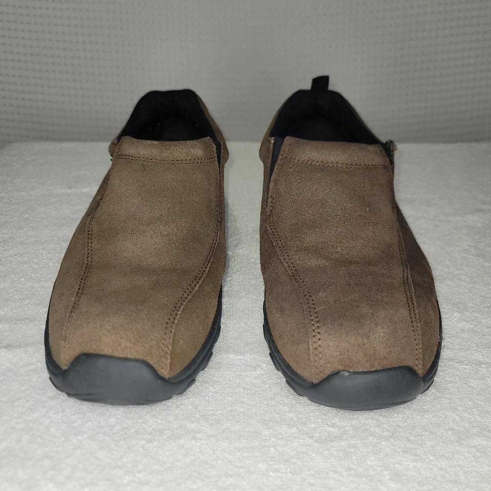 Zapatos sin cordones Route 66 de cuero de gamuza genuino marrón para hombre talla 10,5 Foto 2 de 4