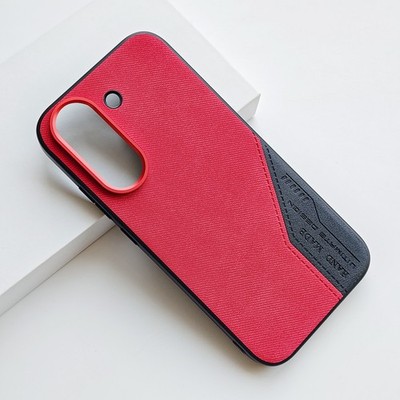 For Xiaomi Poco X8 Pro Max, Denim Spliced PU Leather Texture Phone Case Cover