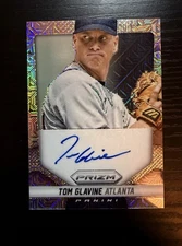 2014 Panini Prizm Auto Mojo Prizm /75 Tom Glavine #TG Auto HOF