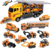 LKW Spielzeug Set Autotransporter Bagger Baustelle Spielzeugauto Ab 3 Jahre
