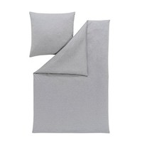 Estella Mako-Interlock-Jersey-BettwäSche Takoma GrößE 155X220+80X80 Cm, Grau
