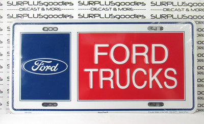 Classic FORD TRUCKS F150 F250 6''x 12'' License Plate Tag EMBOSSED Stamped Metal