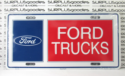 #ad Classic FORD TRUCKS F150 F250 6quot;x 12quot; License Plate Tag EMBOSSED Stamped Metal $34.95