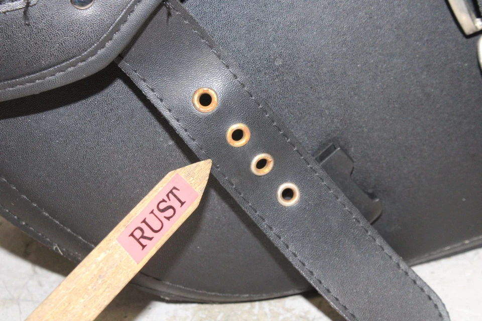 Honda Shadow VLX 600 VT600CD 2007 de lujo OEM equipaje de carga lateral par de alforjas Foto 2 de 4