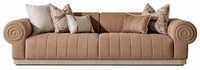 Braunes 3-Sitzer-Sofa Stoffsofa GroßEs Sofa DesignermöBel FüR Das Wohnzimmer