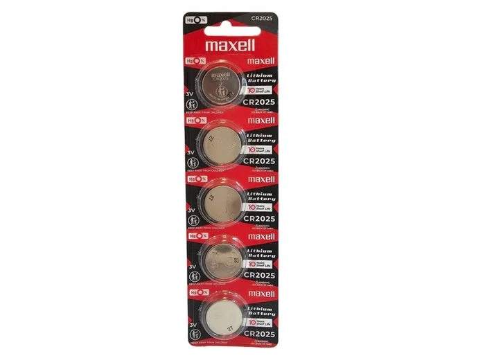 Maxell Battery CR 2025 pack of 5