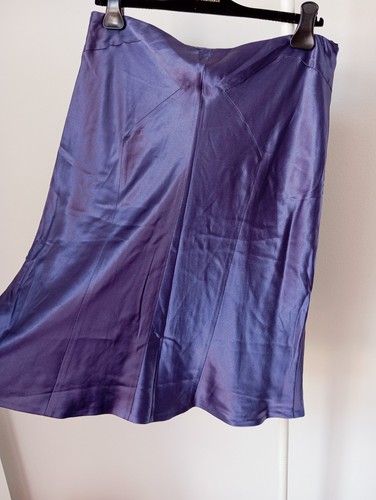 Alberta Ferretti, gonna vintage in seta, di Alberta Ferretti, colore viola, primaverile