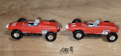 2 vtg AURORA # 1405 T-Jet  McLAREN BRM SHIPPING INCLUDED Running Clean