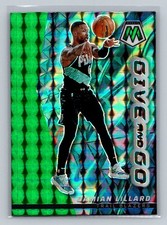 Damian Lillard 2022-23 Panini Mosaic Green Give and Go #6 Portland Trail Blazers