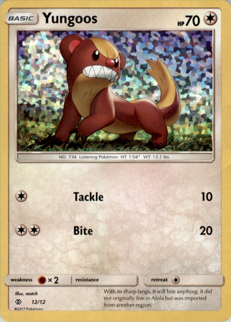 2017 Pokemon Sun & Moon Series - McDonald's Collection (2017) #12 Yungoos
