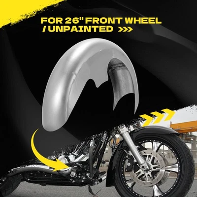 26" GARDE-BOUE AVANT ENVELOPPANT Pr Harley Softail Heritage Fatboy Ultra Classic - Photo 1/4