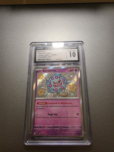 Pokémon TCG Spiritomb 158/091 Paldean Fates Holo Baby Shiny (tax included)
