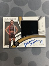 2022 Panini Immaculate WWE Katana Chance On Card Patch Auto 9/99