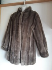 Anne Tyrrell Astraka Of London Vintage Faux Fur Swing Coat Uk 10 Eu 38 Usa 6