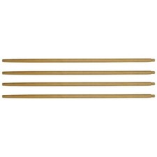 GI Pinewood Folding Cot Mosquito Bar Poles, Natural Finish, Made in USA, 4 Pack