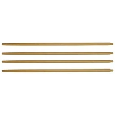 GI Pinewood Folding Cot Mosquito Bar Poles, Natural Finish, Made in USA, 4 Pack