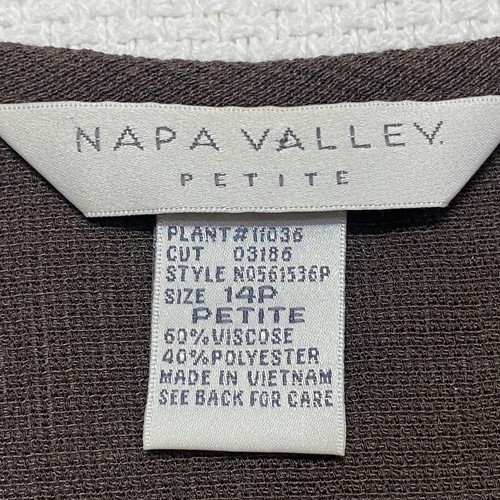 Napa Valley Petite 14P Southwest inspiriert braun Oberteil Knopfleiste Herbstfarben - Bild 7 von 9