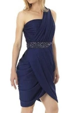 NWT Morrell Maxie Royal $300 Short Dress Bodycon Mini $300 Formal Gown Size 2