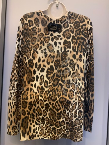 women's Philipp Plein animal skull print silk cotton cardigan size S/M - Picture 2 of 8