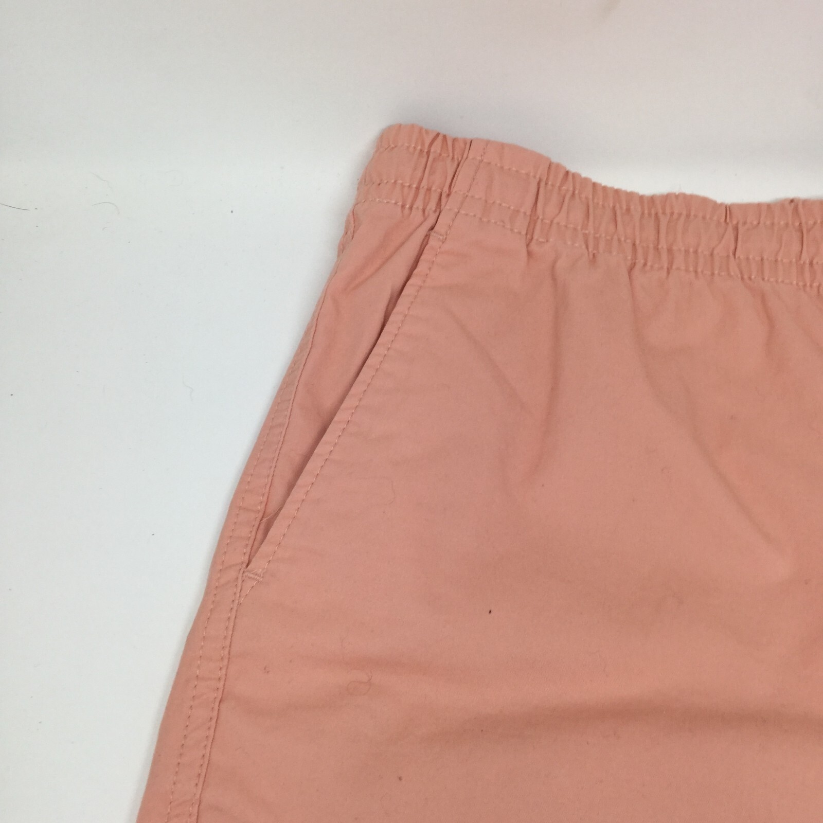 H&M Mens Shorts Size 34R Pull on Elastic Waist Flat Front Cotton PINK