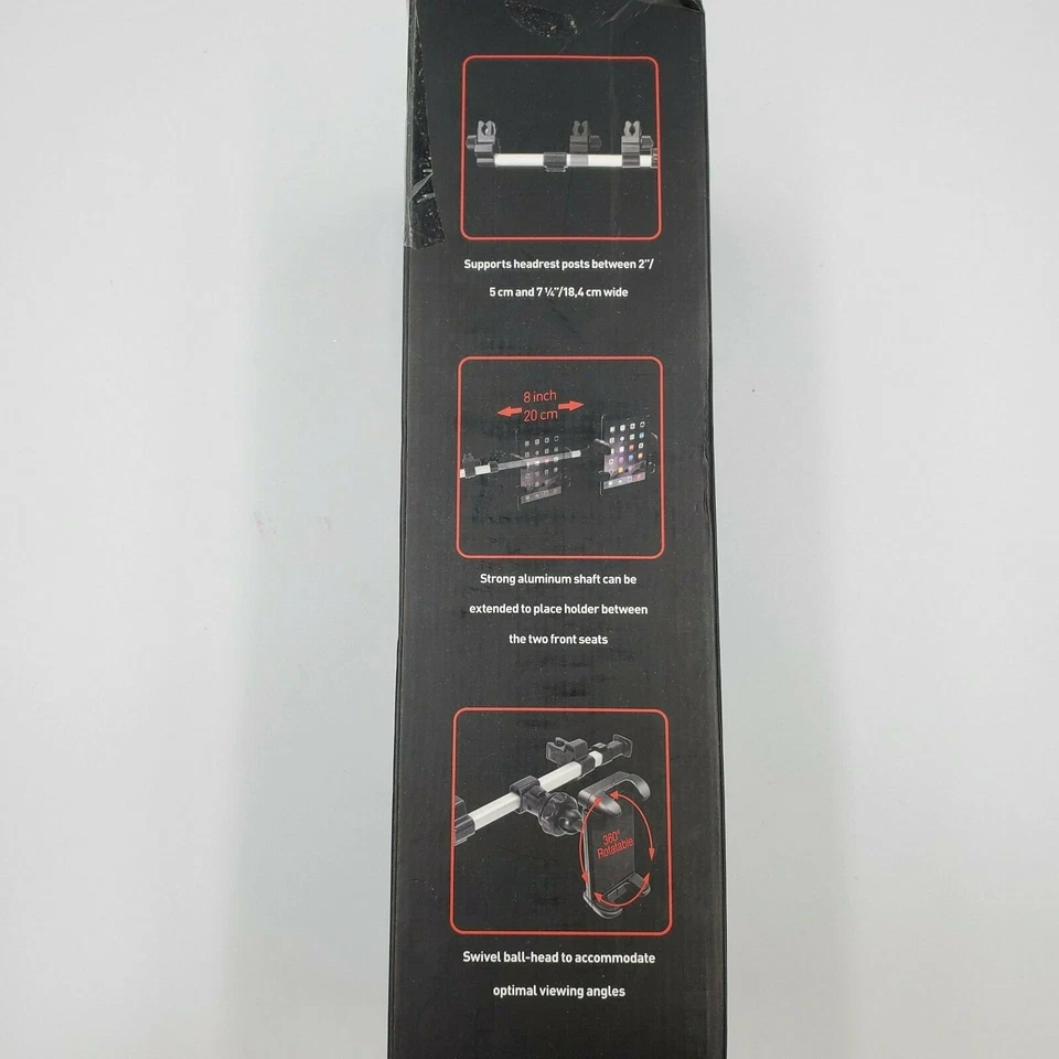 Macally Car Headrest Mount Holder for Apple iPad Pro/Air/Mini, Tablets, Nintendo - Image 2 of 4