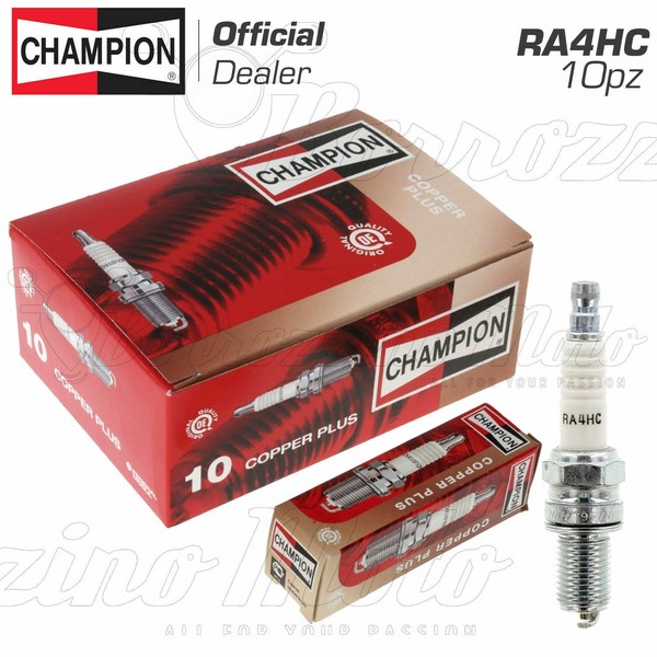 Set 10 Pz ZüNdkerze Champion RA4HC = Ngk DCPR8E Ducati Multistrada S-1000-image