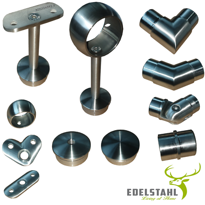 Gomito Acciaio Inox 90° Per Corrimano 42,4 Mm - Arrotondato V2A AISI304 | Per Scale E Balconi - Foto 6