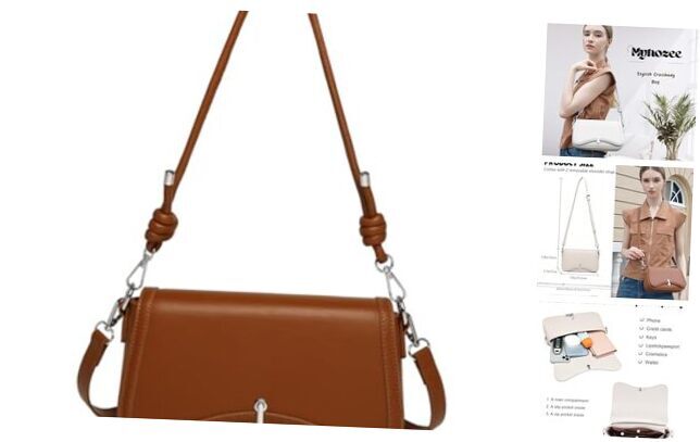 Crossbody Bags for Women Trendy - Small Cross Body Purse Shoulder Bag Brown-image