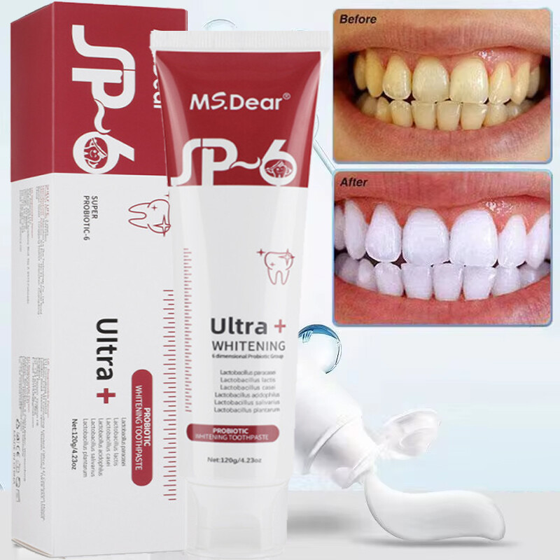 SP-6 Probiotic Whitening Toothpaste Refresh Mouth Brighten Remove Yellow Tooth