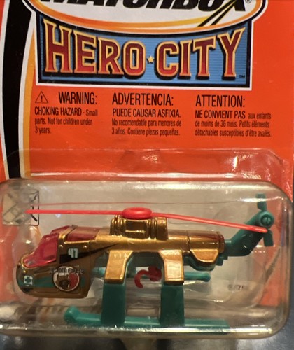Matchbox Hero City Air Lift Helicopter #47 | Die-Cast | Mattel Wheels | NIB - Picture 10 of 10
