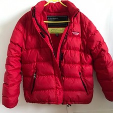 Ralph Lauren Polo Jeans Womens Down Filled Puffer Red Size Large