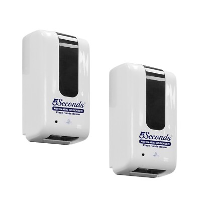 Automatic Hand Sanitizer Dispenser 2-Pack 1000ML Touchless Gel Soap Stainless